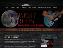 Tablet Screenshot of mid-nightcircus.com